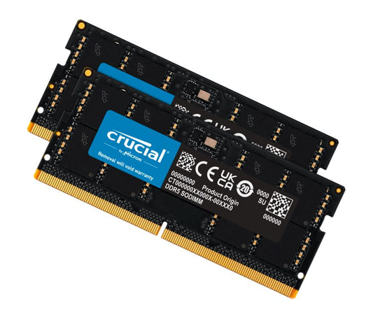 Crucial 32GB (2x16GB) DDR5 SODIMM Laptop Memory